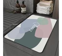 Stone Bath Mat, Super Absorbent Quick Drying Small Shower Mats Non Slip Bathroom Rug, Thin Bath Rugs Bathmat Shower Rug for Bathtub, Floor, Kitchen, Shower Living Room Carpet Summer 40x60cm 5-332