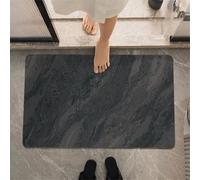 Stone Bath Mat, Super Absorbent Quick Drying Small Shower Mats Non Slip Bathroom Rug, Thin Bath Rugs Bathmat Shower Rug for Bathtub, Floor, Kitchen, Shower Living Room Carpet Stone 50x80cm 5-233