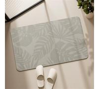 Stone Bath Mat, Super Absorbent Quick Drying Small Shower Mats Non Slip Bathroom Rug, Thin Bath Rugs Bathmat Shower Rug for Bathtub, Floor, Kitchen, Shower Living Room Carpet Textural 60x90cm 5-188
