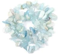 Stone Beads 3-5-8-12mm Irregular Pebble Beads Beads DIY Necklace Bracelet 15''-Aquamarine-3-5mm