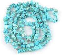 Stone Beads 3-5-8-12mm Irregular Pebble Beads Beads DIY Necklace Bracelet 15''-Blue Turquoises-3-5mm