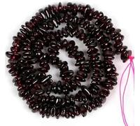 Stone Beads 3-5-8-12mm Irregular Pebble Beads Beads DIY Necklace Bracelet 15''-Garnet-3-5mm