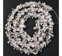 Stone Beads 3-5-8-12mm Irregular Pebble Beads Beads DIY Necklace Bracelet 15''-White Crystal-8-12mm