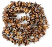 Stone Beads 3-5-8-12mm Irregular Pebble Beads Beads DIY Necklace Bracelet 15''-Yellow Tiger Eye-3-5mm