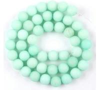 Stone Beads 4-10mm Matte Pink Tiger Eye Turquoise Agates Beads for Jewelry Making DIY Bracelets-Amazonite_a-4mm 88 to 91piecess