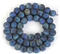 Stone Beads 4-10mm Matte Pink Tiger Eye Turquoise Agates Beads for Jewelry Making DIY Bracelets-Blue Tiger Eye_a-4mm 88 to 91piecess
