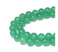 Stone Beads 6mm Green Aventurine Jade with Holes Round Gemstone Loose Beads for Jewellery Making Bracelet Necklace Ring Craft Supplies