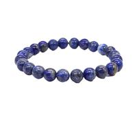 Stone Beads Bracelet For Women Men Crystal Lapis Lazuli Quartzs Jewelry Couple Elastic Bangle Bracelets(6MM BEADS-19CM_LAPIS LAZULI)