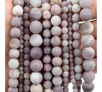 Stone Beads Style 42 4 6 8 10mm Lava Agate Amethyst Round Beadss-Matte Lilac-10mm 36 to 37pcs