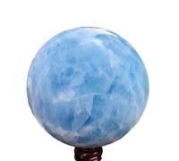 Stone Blue Calcite Quartz Ball, Crystal Divination Ball(Size:1-1.3kg)