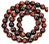 Stone Blue Eye Beads Light Blue Round Loose Beads for Jewelry Making DIY Men's Couple Bracelets 4/6/8/10/12MM-red Tiger_a-6mm 60-62pcs