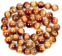 Stone Blue Eye Beads Light Blue Round Loose Beads for Jewelry Making DIY Men's Couple Bracelets 4/6/8/10/12MM-sun tigerA-6mm 60-62pcs