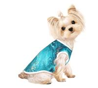 Stone Blue Gold Marble Print Lightweight Dog Vest, Cat Sleeveless Shirt, Breathable Mesh Design for Summer Walking and Play
