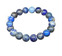 Stone Bracelet Amethyst Rose Quartz Obsidian Agate Beads Jewelry For Men Women(10MM_LAPIS LAZULI)