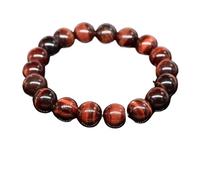 Stone Bracelet Amethyst Rose Quartz Obsidian Agate Beads Jewelry For Men Women(4MM_RED TIGER EYE)
