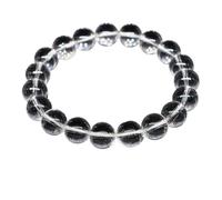 Stone Bracelet Amethyst Rose Quartz Obsidian Agate Beads Jewelry For Men Women(6MM_CLEAR QUARTZ)