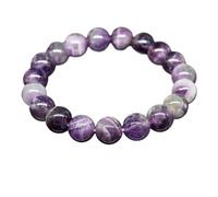 Stone Bracelet Amethyst Rose Quartz Obsidian Agate Beads Jewelry For Men Women(8MM_AMETHYST)