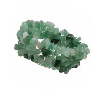 Stone Bracelet Heart Chakra Gemstone Crystal Beaded Bracelets for Women Irregular Stones Bohemian Bangle Inspirational Beads Wristbands Rock Miss Natural