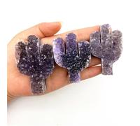 Stone Brazil Amethyst Cluster Cactus Purple Quartz Crystal Decor Crystals(Big)