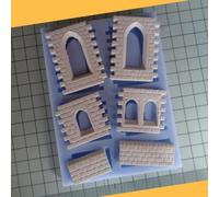 Stone Building Mould - Church and Historical - Small and Tall Windows