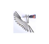 Stone Carving Set Diamond Burr Bits, 20PCS Polishing Kits Rotary Tools Accessories with 1/8" Shank for Carving, Engraving, Grinding, Polishing St