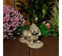 Stone Cast Basset Hound Statue