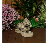 Stone Cast Basset Hound Statue
