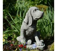Stone Cast Bloodhound Garden Ornament
