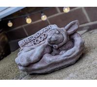 Stone Cast Christmas 'reindeer Food' Pot/bowl Garden Ornament