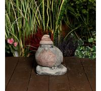 Stone Cast 'christmas Robin' Garden Ornament
