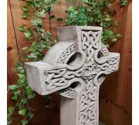 Stone Cast Detailed Giant Celtic Cross 119 Cm Tall