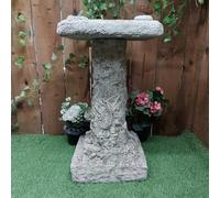 Stone Cast Detailed Jurassic Birdbath