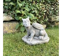 Stone Cast 'Dozing Dragon' Small Outdoor Ornament