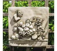 Stone Cast Fruit Design Wall Plaque