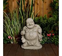 Stone Cast Happy Buddha Ornament
