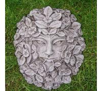 Stone Cast Large Female Leaf Wall Plaque