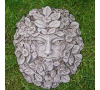 Stone Cast Large Female Leaf Wall Plaque