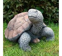 Stone Cast Large Life Size Tortoise Garden Ornament by DGS Statues