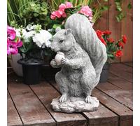 Stone Cast Squirrel Garden Ornament