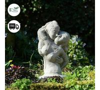 Stone Cast Thai Oriental Lovers Bust Garden Statue