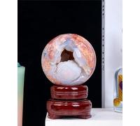 Stone Cherry Agate Crystal Ball Quartz Sphere Crafts Gemstone Polished Ornament,65~70mm Gemstone Stone