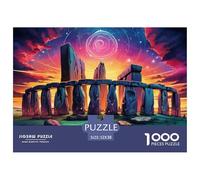 Stone Circle Sunset 1000 Piece Jigsaw Puzzle for Adults Paper Puzzle Game for Family Focus and Relax 52x38cm/1000pcs