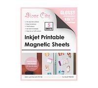Stone City Magnetic Sheets Printable Glossy Paper 12mil Thick for Inkjet Printers 8.5X 11 Inches 5 Sheets