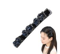 Stone Clip - Shiny Barrettes, Elegant Hair Accessories | Long Lasting Hold and Hairpin Height Without Slipping, Fashion Wedding Party Jewelry is