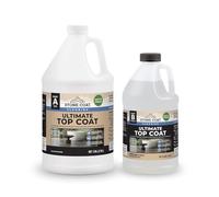 Stone Coat Flooring Ultimate Top Coat 1.5 Gal (1 Gal Part A + 0.5 Gal Part B) - Professional-Grade Urethane Top Coat for Epoxy Floors, Scratch, Stain, and Chemical Resistant, Matte Finish