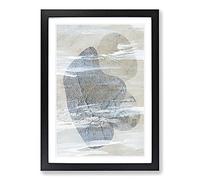 Stone Composition Framed Print | A2 Black Framed Wall Art | Ready to Hang | Modern Nature Picture | Living Room Bedroom Lounge Office