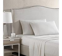 Stone Cottage - King Sheets, Cotton Percale Bedding Set, Crisp & Cool Home Decor (Millstone, King)