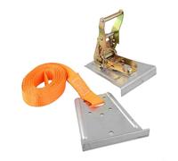 Stone Countertop Joint Tensioner for Quartz and Marble Seams, 4.2m x 25mm Polypropylene Webbing with Galvanized Ratchet Buckle, Heavy-Duty Splicing Tool for Tiles and Stone Panels