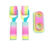 Stone Craft Roller, Easy Grip Handle, Long Handled Tools, Art Craft Supplies with Two Piece Set, Painter Embroidery Accessory, Home School Studio for Men Women Artist Travel