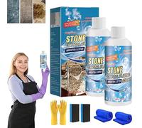 Stone Crystal Plating Agent, Stone Nano Crystal-Plating Agent, Stonework Polishing and Coating Agent, Nano Crystal Coating Agent for Tile & Furniture, Stone Stain Remover Cleaner (2pcs)